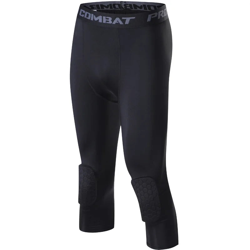 Ascend Performance Padded Compression Pants with Knee Protection