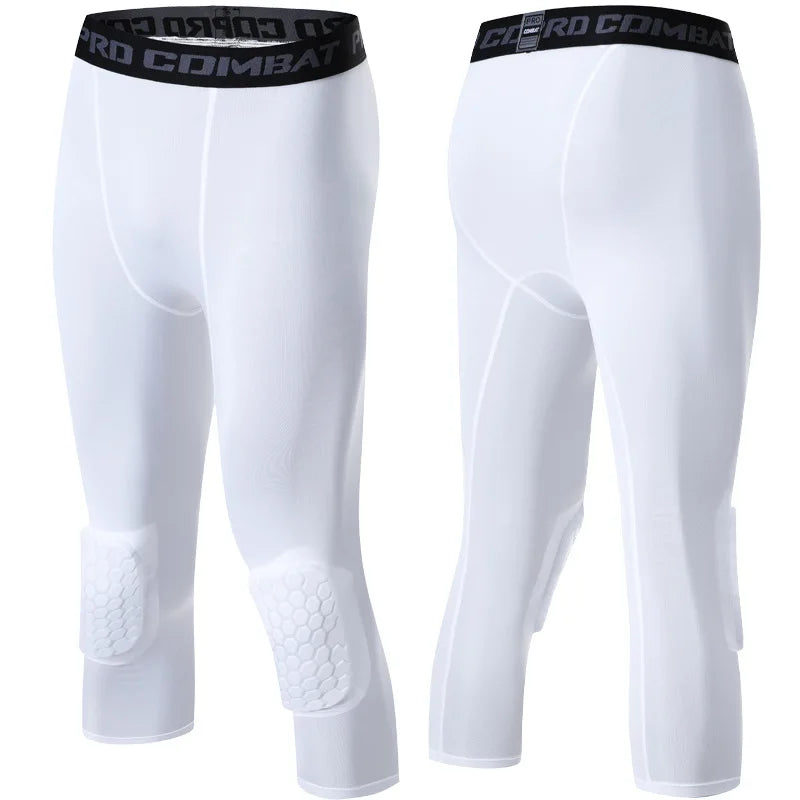 Ascend Performance Padded Compression Pants with Knee Protection