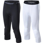 Ascend Performance Padded Compression Pants with Knee Protection