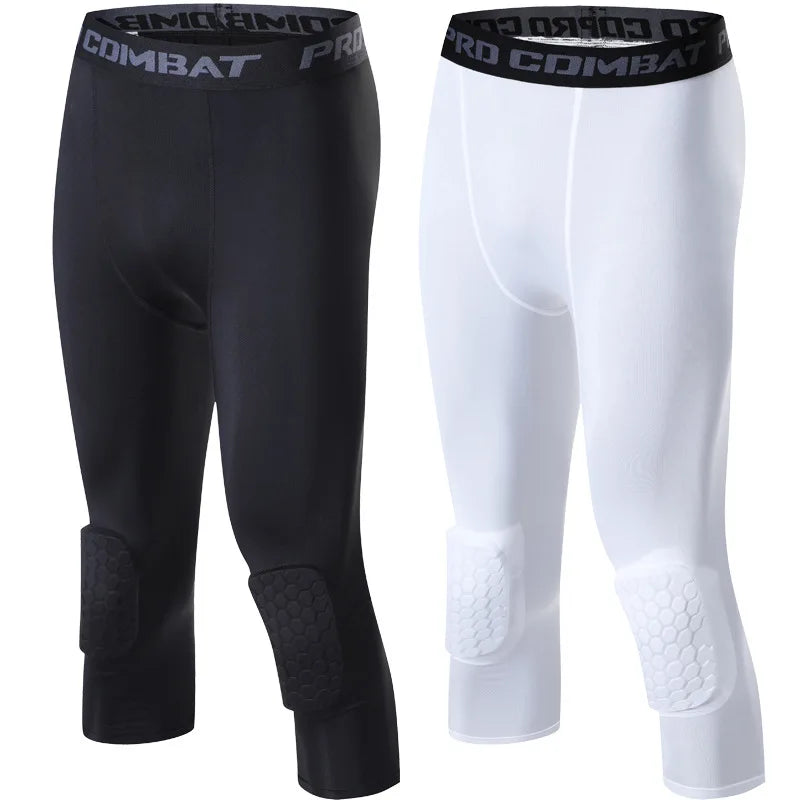 Ascend Performance Padded Compression Pants with Knee Protection